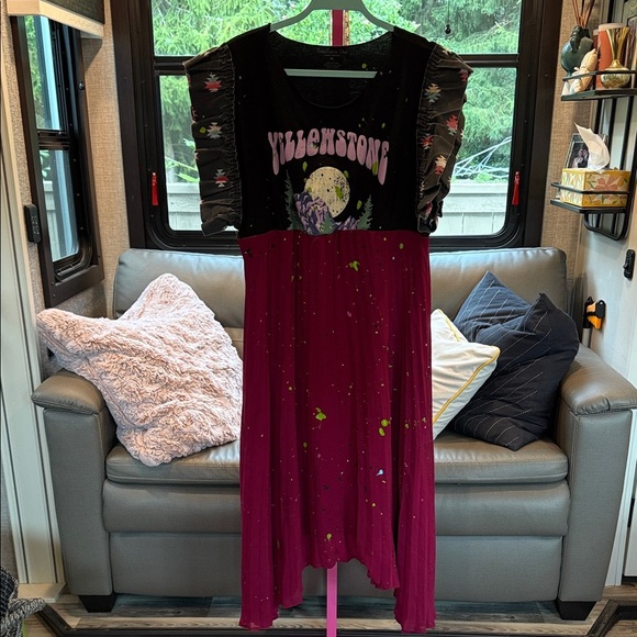 Rebellious One Dresses & Skirts - OOAK  and Pink Graphic Dress size XL